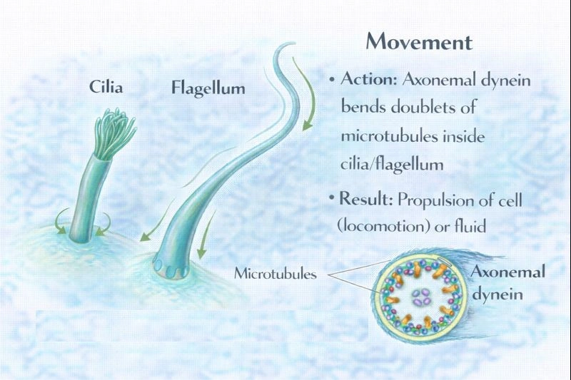 Flagella and cilia are typically used for which life process?