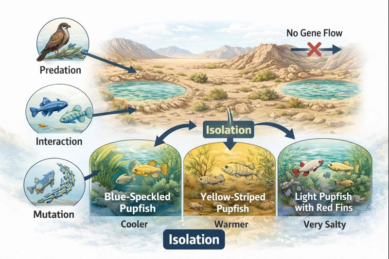 Pupfish differences--most likely reason?
