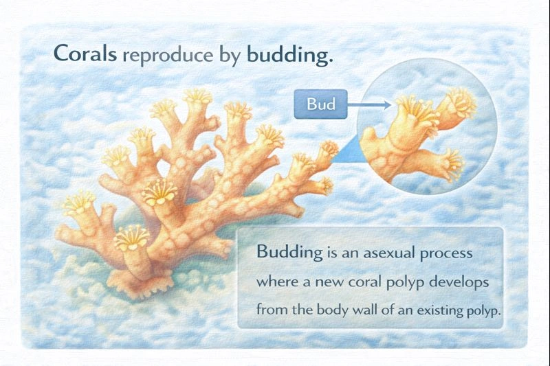 Which organism reproduces by budding?