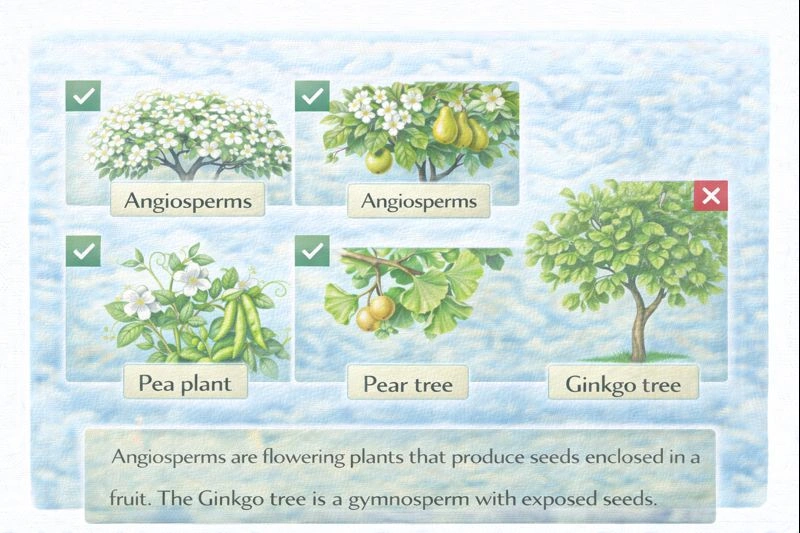 Which one is not an angiosperm?