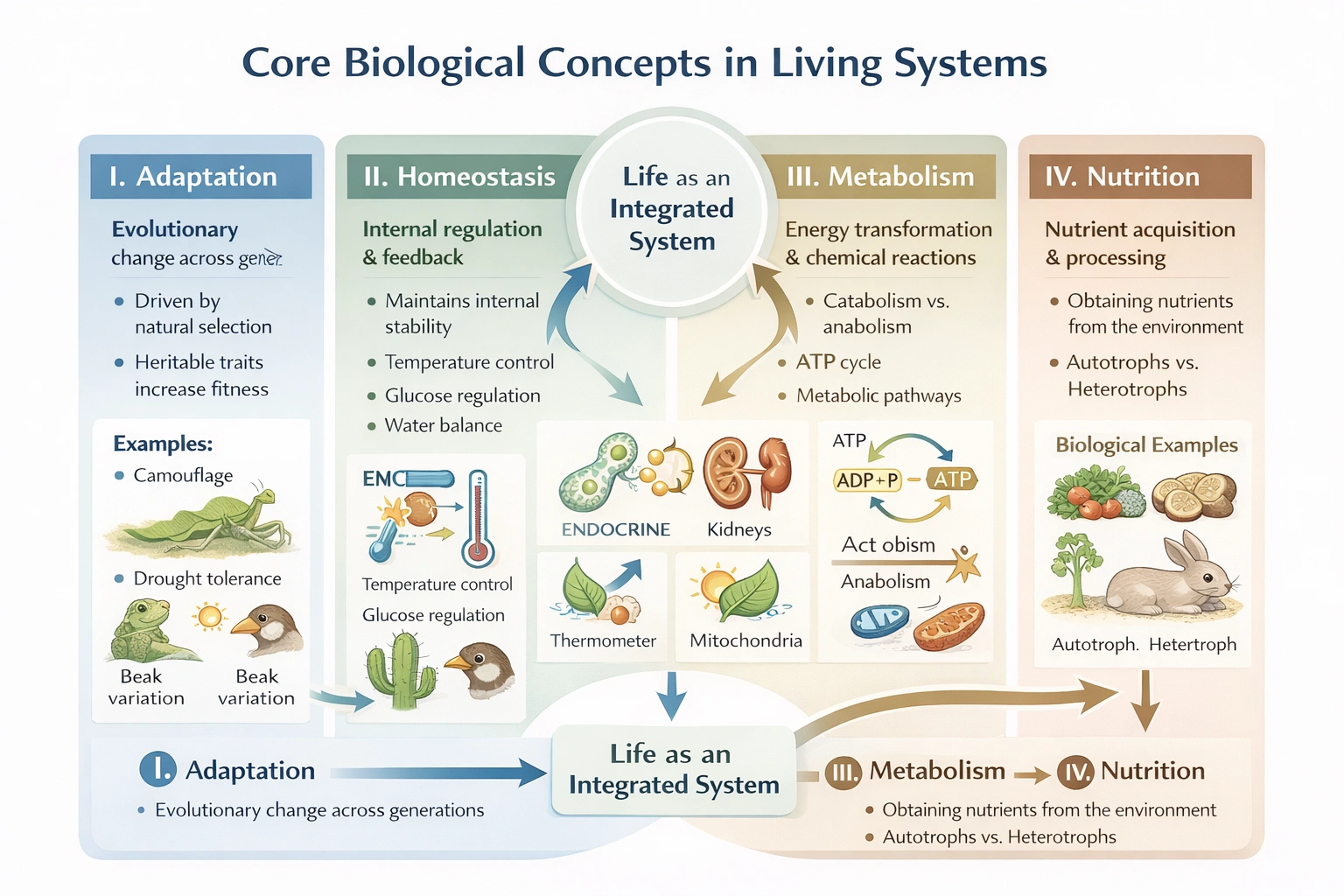 Basic biological concepts include all of the following EXCEPT