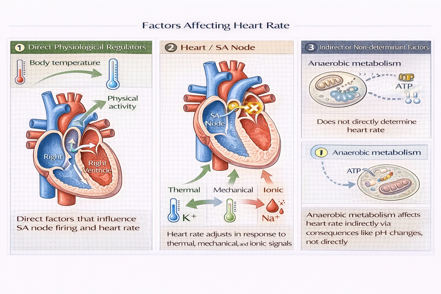 Which of the following does not help determine heart rate?