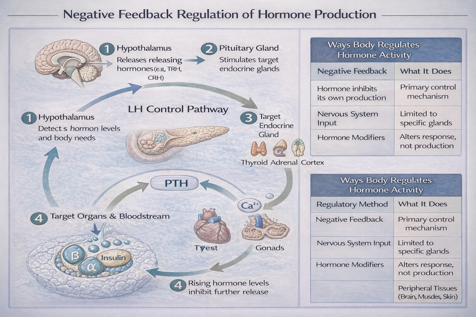 Most hormone manufacturing is regulated by the
