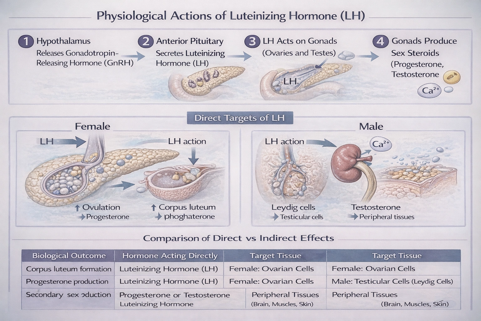 Luteinizing hormone (LH) stimulates all of the following EXCEPT
