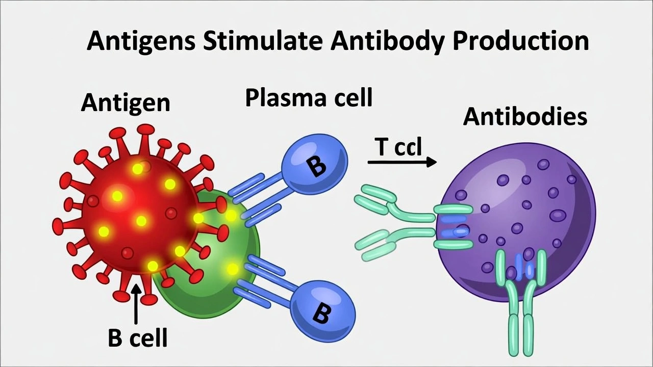 What is the name for any substance that stimulates the production of antibodies?