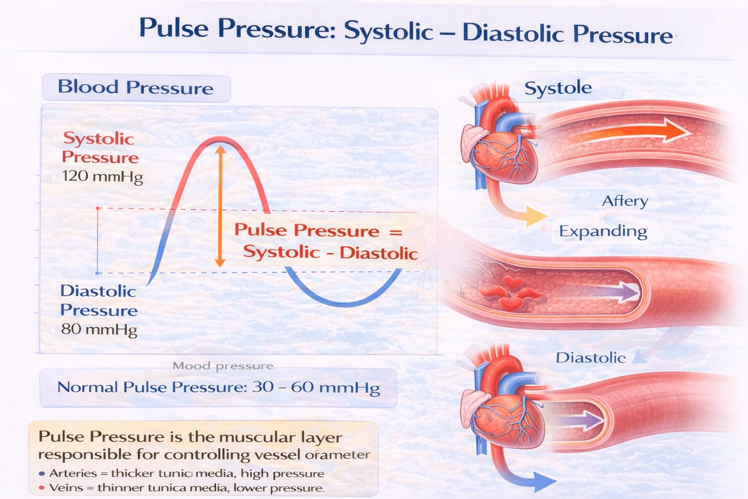 Systolic pressure minus diastolic pressure equals